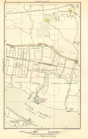 LONDON. Dagenham, Hornchurch, Thamesmead, Dagenham Dock 1923 old antique map