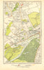 LONDON. Brentford,Little Ealing,Northfields,Kew Bridge,South Ealing 1923 map