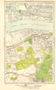 LONDON. Charlton, Greenwich, Silvertown, Woolwich Dockyard 1923 old map