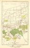 WOOLWICH. Abbey Wood, Plumstead, East Wickham, West Heath 1923 old antique map