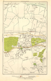 LONDON. Belvedere, Erith, Lessness Heath, Northumberland Heath 1923 old map