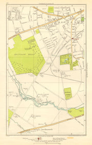LONDON. Hounslow, Hounslow Heath, Whitton Park, New Hanworth 1923 old map