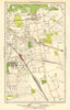 LONDON. Blackheath, Hither Green, Lee, Catford, Kidbrooke 1923 old antique map