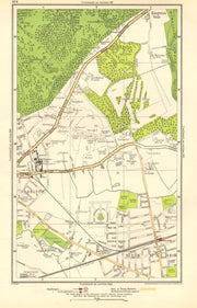 NORBITON. Coombe, Kingston Hill, Kingston Vale, New Malden, Malden 1923 map