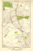 LONDON.Lonesome,Lower Streatham,Norbury,Streatham Common,Tooting Bec 1923 map