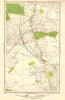 LONDON.Lonesome,Lower Streatham,Norbury,Streatham Common,Tooting Bec 1923 map