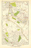 LONDON. Upper Norwood, West Dulwich , West Norwood, Sydenham Hill 1923 old map