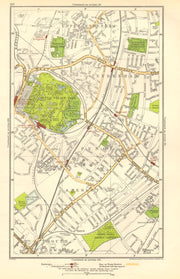 SYDENHAM. Anerley, Elmers End, Penge, Crystal Palace, Upper Norwood 1923 map