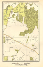 JOYDEN'S WOOD. North Cray, Foot's Cray, Ruxley, Swanley 1923 old antique map