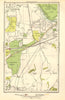 THAMES DITTON / LONG DITTON. Esher, East Molesey, Claygate, Harelane 1923 map