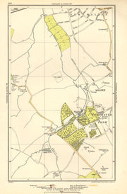 NEW MALDEN. Surbiton, Worcester Park, West Ewell, Tolworth,Berrylands 1923 map