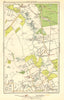 CARSHALTON. Wallington, Mitcham Junction,The Wrythe,Sutton,Hackbridge 1923 map