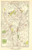CROYDON. Selhurst, Thornton Heath,Addiscombe Road,Wandle Park, Duppas 1923 map