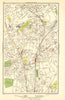 CROYDON. Selhurst, Thornton Heath,Addiscombe Road,Wandle Park, Duppas 1923 map