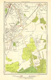 CROYDON.Addiscombe,South Norwood/Junction,Woodside,Shirley,Elmers End 1923 map