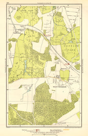 LONDON. Upper Elmers End, West Wickham, Eden Park, Spring Park 1923 old map
