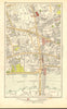 LONDON. Holborn, Farringdon, Fleet St, Chancery Lane 1923 old antique map