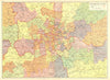 LONDON. Parliamentary Divisions Constituencies Seats Boroughs 1937 old map