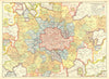 LONDON. Administrative Areas. Municipal Boroughs Local Authorities 1937 map