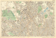 HAMPSTEAD ISLINGTON.Camden,Highgate,Finsbury Park,Primrose Hill.BACON 1902 map