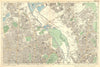 HACKNEY STRATFORD LEYTON/STONE STOKE NEWINGTON. Clapton,Dalston.BACON 1902 map