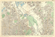 HACKNEY STRATFORD LEYTON/STONE STOKE NEWINGTON. Clapton,Dalston.BACON 1902 map