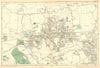 EALING/ACTON.Greenford,Hanwell,Gunnersbury,Perivale,Hanger Lane.BACON 1902 map