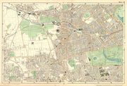 LONDON.Notting Hill,Kensington,St Johns Wd,Hammersmith,Bayswater.BACON 1902 map
