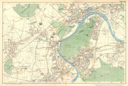 RICHMOND/HOUNSLOW.Kew,Isleworth,Brentford,Spring Grove,Mortlake.BACON 1902 map