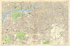S LONDON. Clapham, Brixton, Lambeth,Battersea,Chelsea,Camberwell.BACON 1902 map