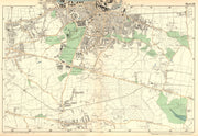 WOOLWICH. Charlton,Eltham,Bexley,Plumstead,Shooters Hill, G'wich.BACON 1902 map