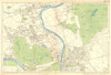SW LONDON. Twickenham,Kingston,Teddington,Hampton,Richmond.BACON 1902 old map