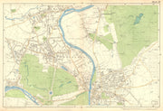 SW LONDON. Twickenham,Kingston,Teddington,Hampton,Richmond.BACON 1902 old map