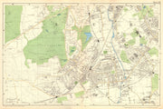 WIMBLEDON.Merton,Tooting,Putney Heath,Southfields,Cottenham Park.BACON 1902 map