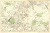LONDON.Sydenham,Penge,Beckenham,Catford,Norwood,Dulwich,Lewisham.BACON 1902 map