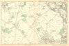 SUTTON. Carshalton,Morden,New Malden,Worcester Pk,Mitcham,Cheam.BACON 1902 map