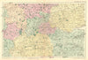 LONDON & HOME COUNTIES.Middx Essex Kent Surrey Berks Bucks Herts.BACON 1902 map
