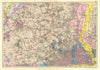 NW LONDON GEOLOGICAL. Westminster Islington Brent Ealing Camden.BACON 1902 map