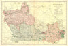 BERKSHIRE. County map.Parliamentary constituencies divisions.Railways.BACON 1902