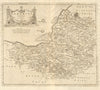 SOMERSET SHIRE. by ROBERT MORDEN from Camden's Britannia. Bristol plan 1772 map