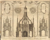 Sussex. 'THE MARKET CROSS AT CHICHESTER' from Camden's Britannia 1749 print