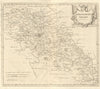 NORTHAMPTONSHIRE. by ROBERT MORDEN from Camden's Britannia 1772 old map