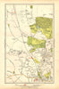 ENFIELD. Clay Hill, Chase Side,Gordon Hill,Crews Hill, Brigadier Hill 1928 map