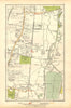 ENFIELD. Lock, Wash, Highway; Waltham Cross, Brimsdown, Freezy Water 1928 map