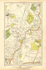 SOUTHGATE. Winchmore Hill, Grange Park, Palmers Green, Bush Hill 1928 old map