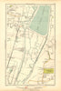 LONDON. Ponders End, Chingford Marsh, Edmonton Marsh 1928 old vintage map