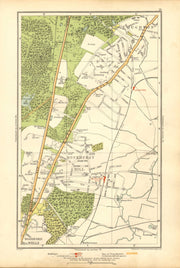 ESSEX. Buckhurst Hill, Loughton, Woodford Wells, Roding Valley 1928 old map