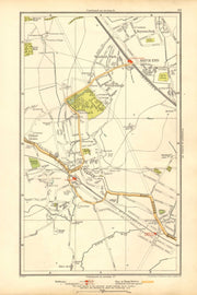 PINNER. Hatch End, North Harrow,Eastcote, Royston Park,Westfield Park 1928 map