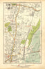TOTTENHAM. Upper Edmonton, White Hart Lane, Seven Sisters, Angel Road 1928 map