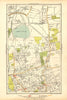 LONDON. Chapel End, Higham Hill, Walthamstow, Black Horse Road 1928 old map